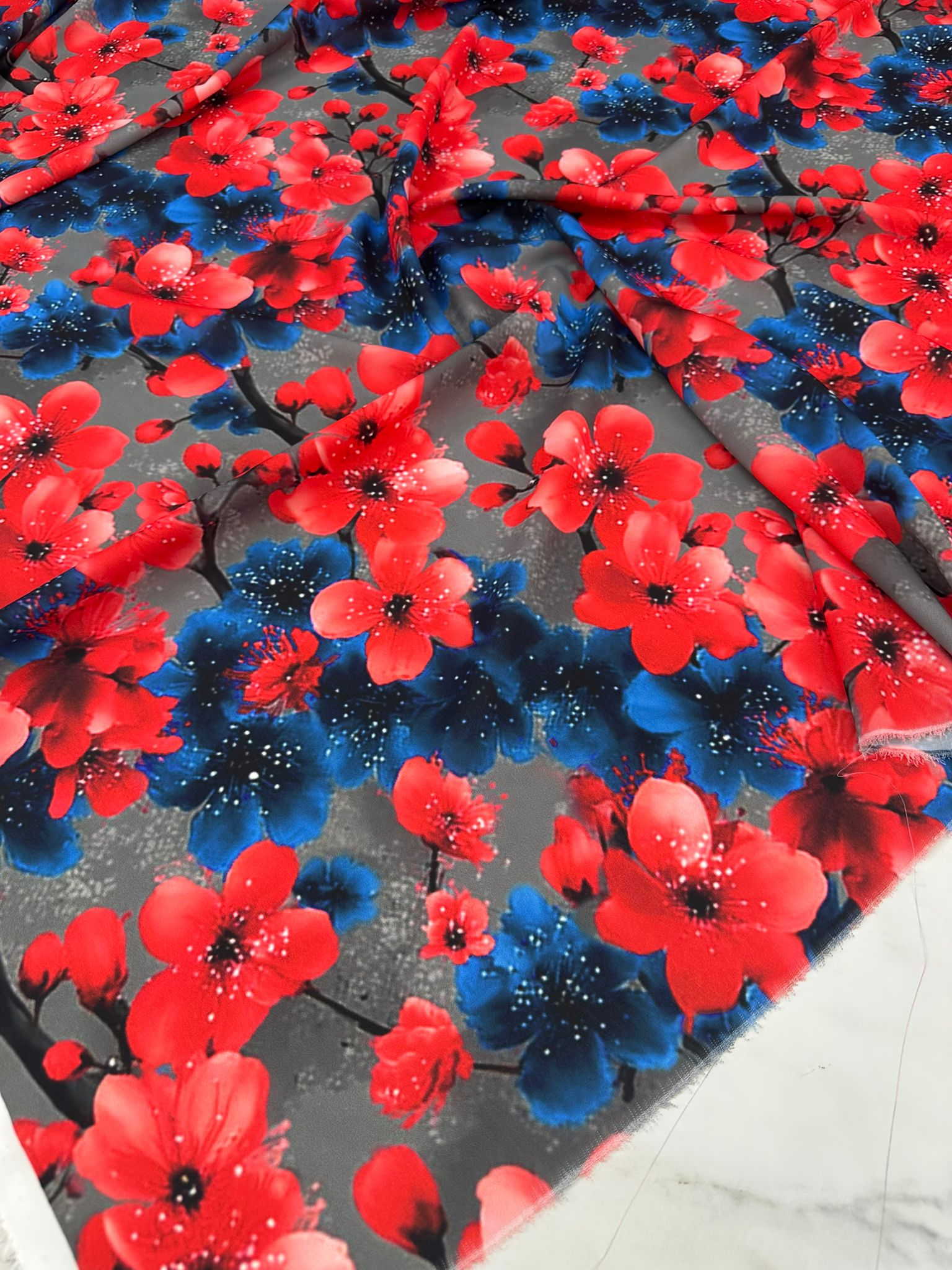 Violetti Likralı Krep Kumaş