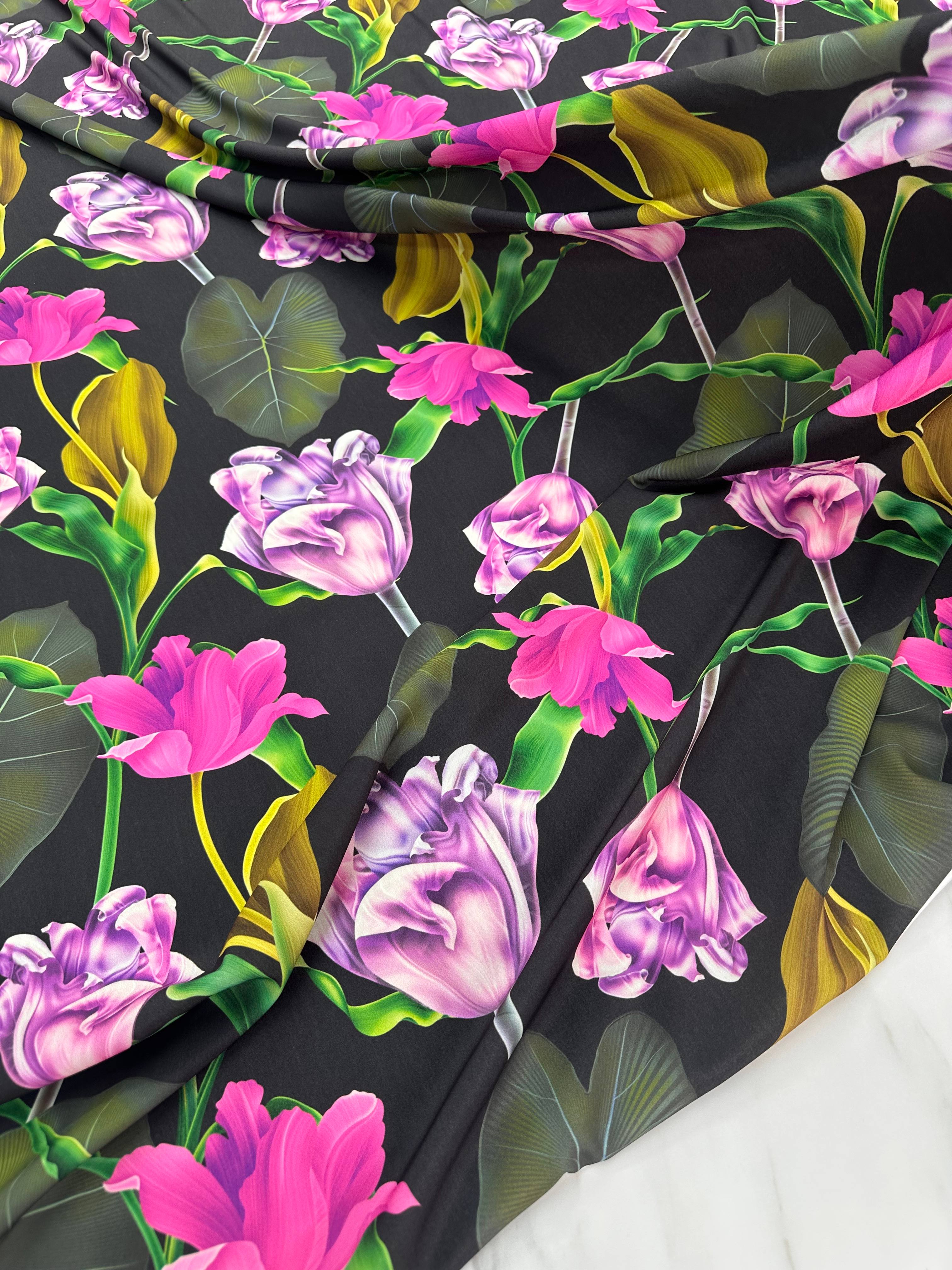 Aygülüm Desen Elbiselik Gömleklik Krep Kumaş