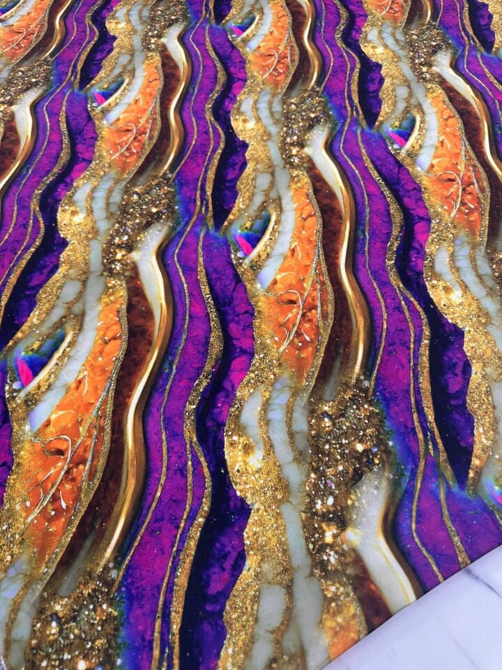 Desenli İpek Saten Elbise Etek Gömlek Şalvar