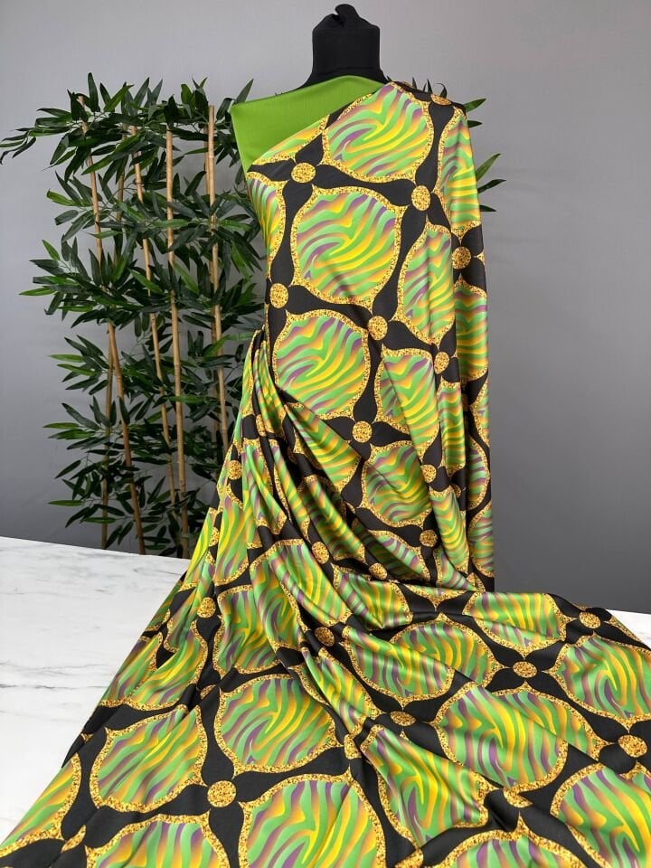 Marja Desen Elbiselik Gömleklik İpek Saten Kumaş