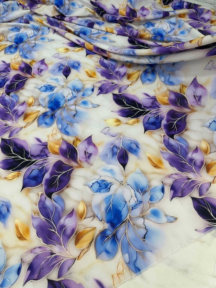 Edvaro Likralı Krep Kumaş