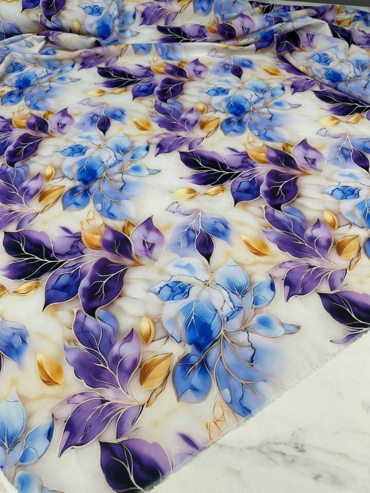 Edvaro Likralı Krep Kumaş