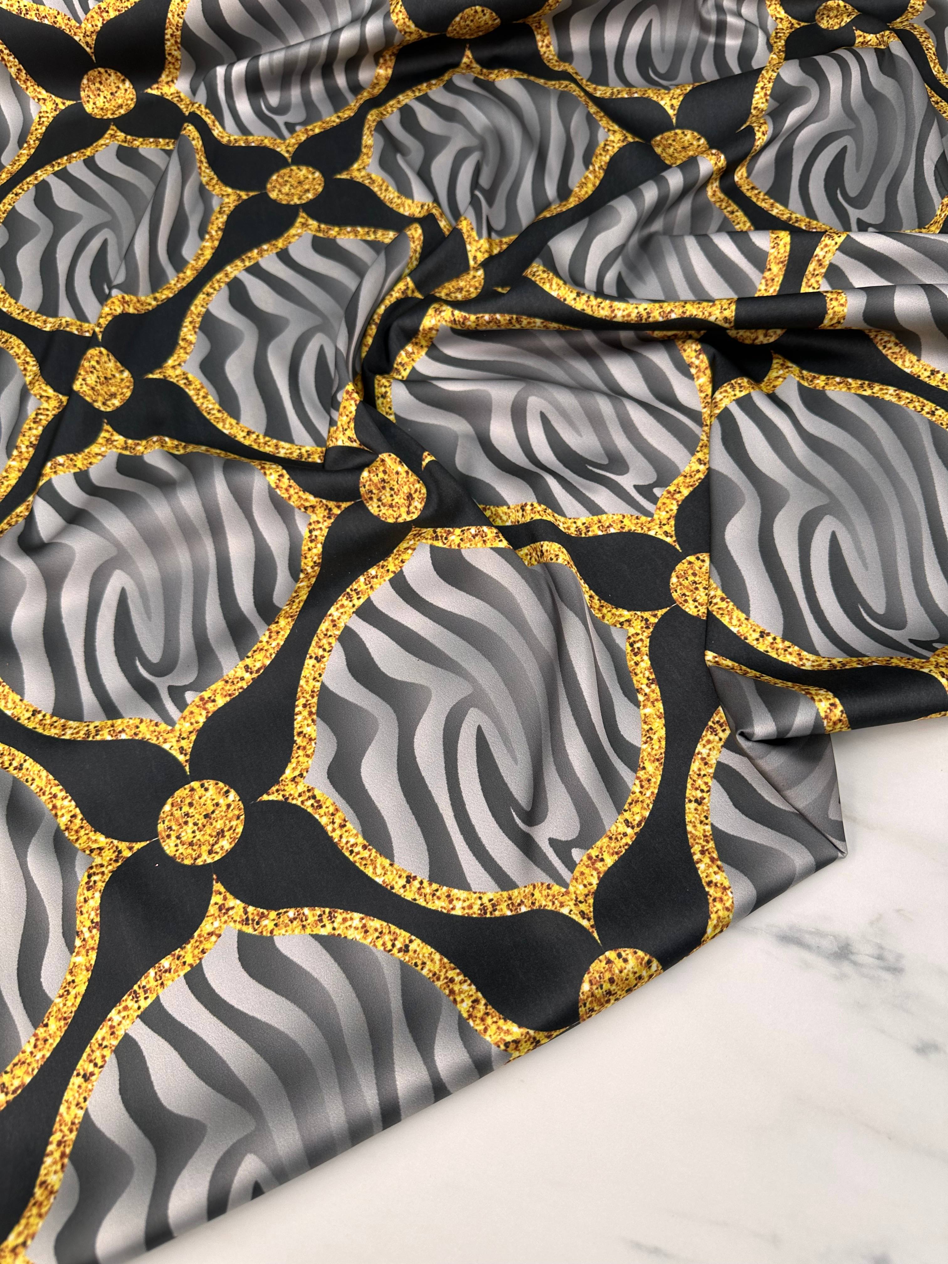 Lona Desen Elbiselik Gömleklik İpek Saten Kumaş