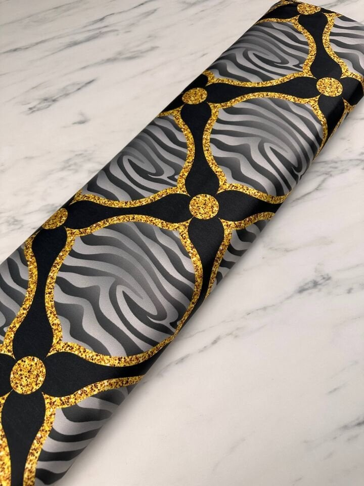 Lona Desen Elbiselik Gömleklik İpek Saten Kumaş