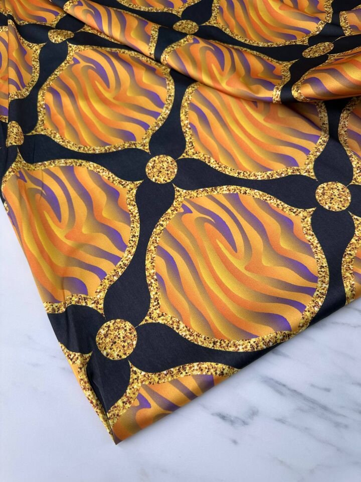 Nez Desen Elbiselik Gömleklik İpek Saten Kumaş