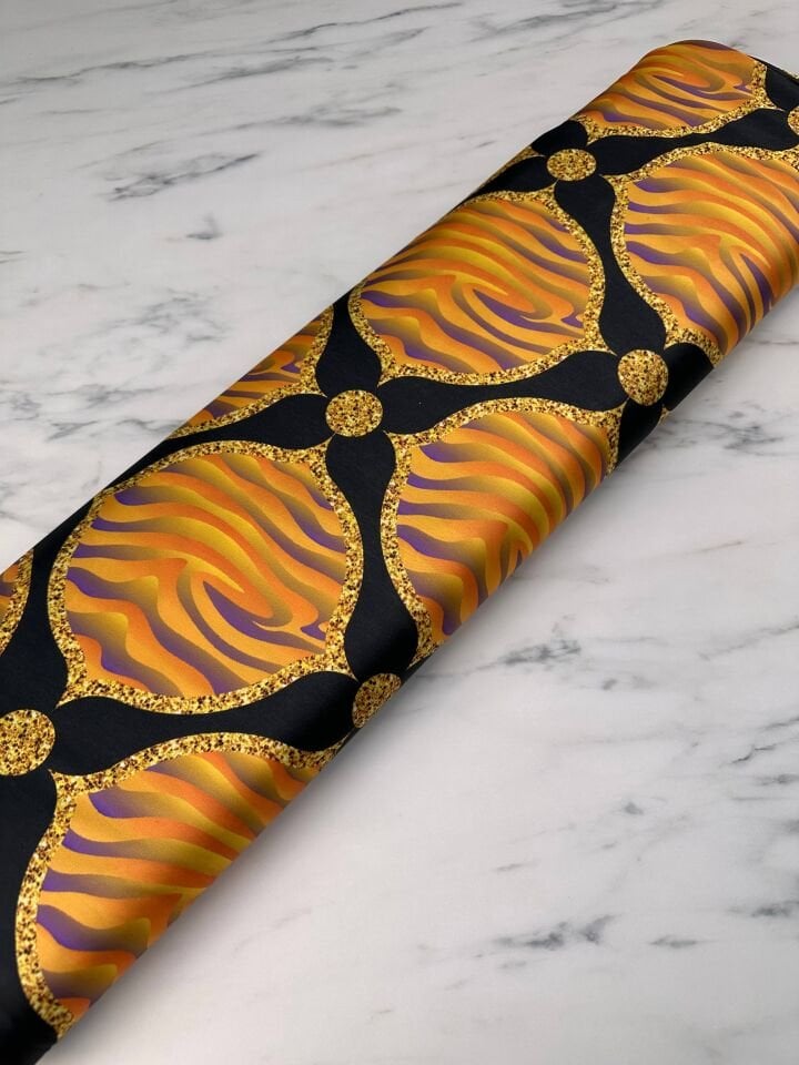 Nez Desen Elbiselik Gömleklik İpek Saten Kumaş