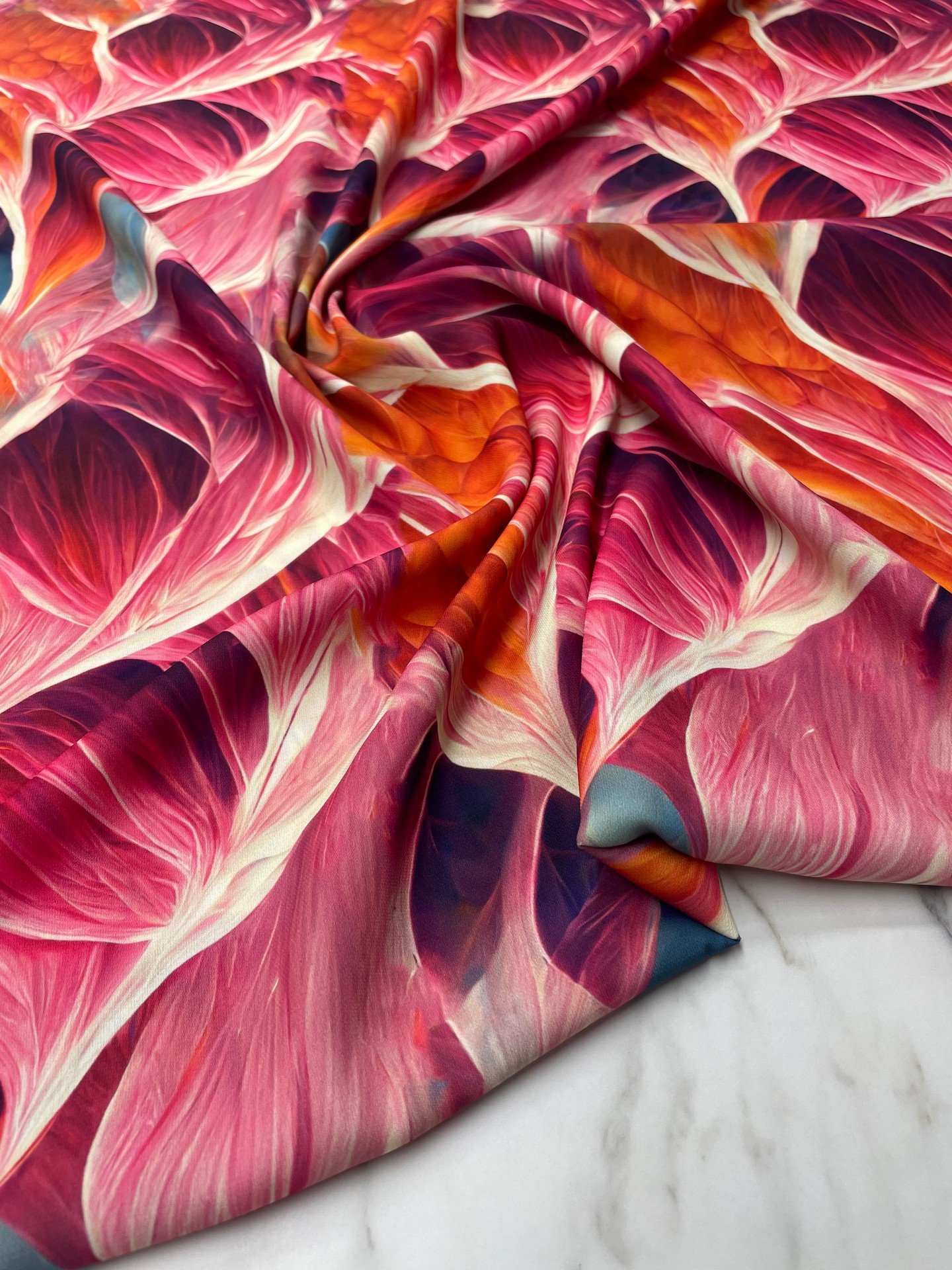 Desenli krep Kumaş Elbise etek Gömlek Şalvar