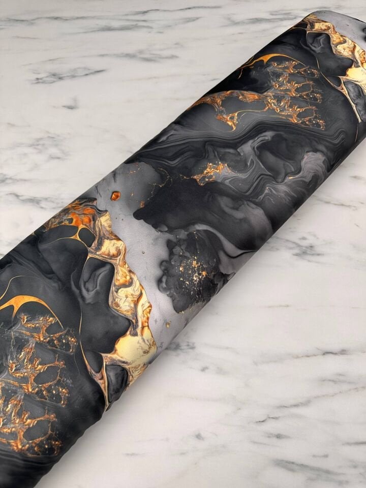 Merzo Desen Elbiselik Gömleklik İpek Saten