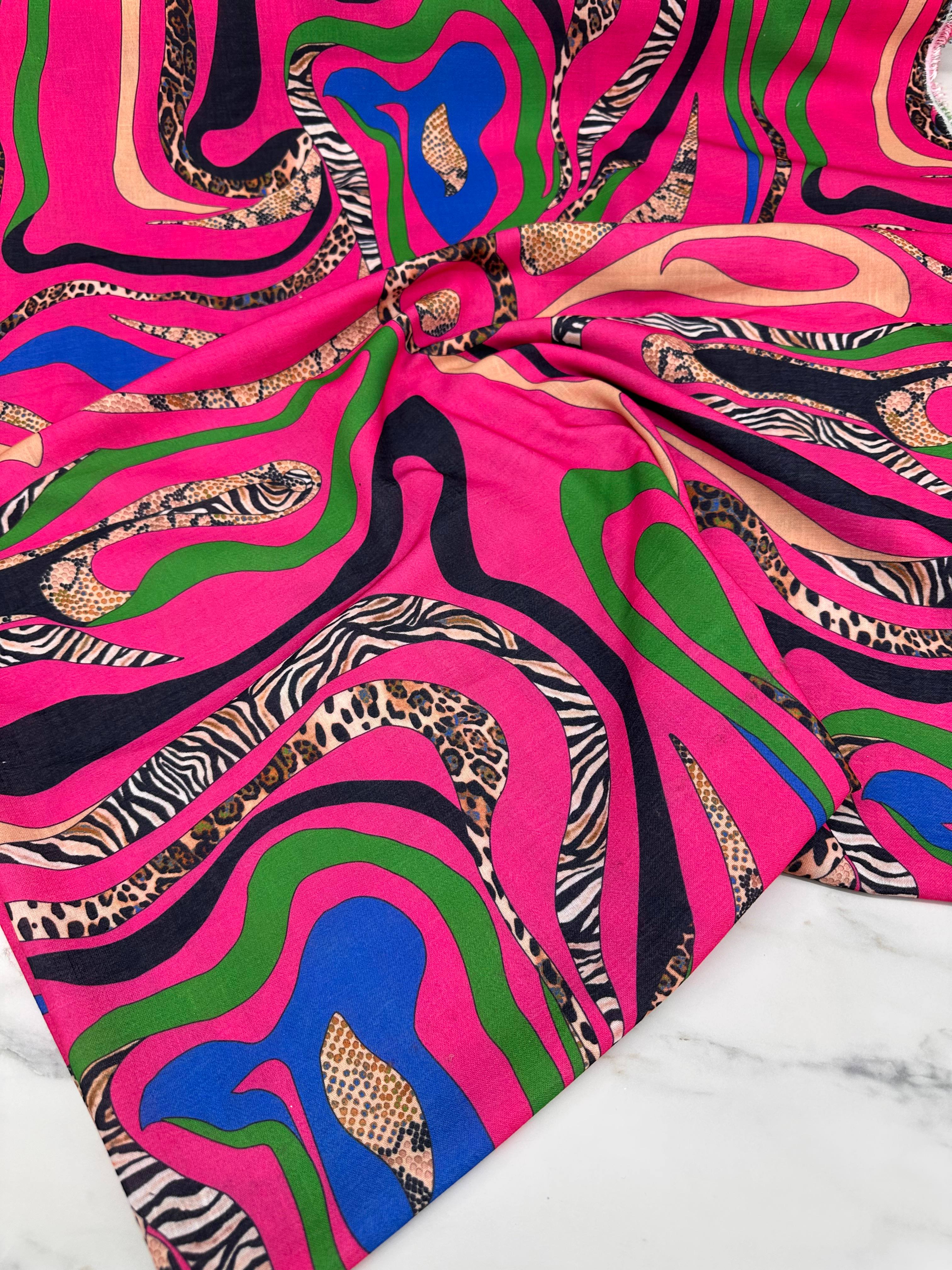 Forze Desen Elbiselik Pantolonluk Keten Kumaş