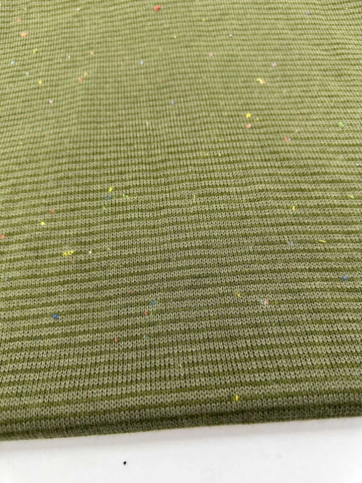 Haki Yeşili Armüllü Örme Kumaş Elbise Etek Bluz Hırka