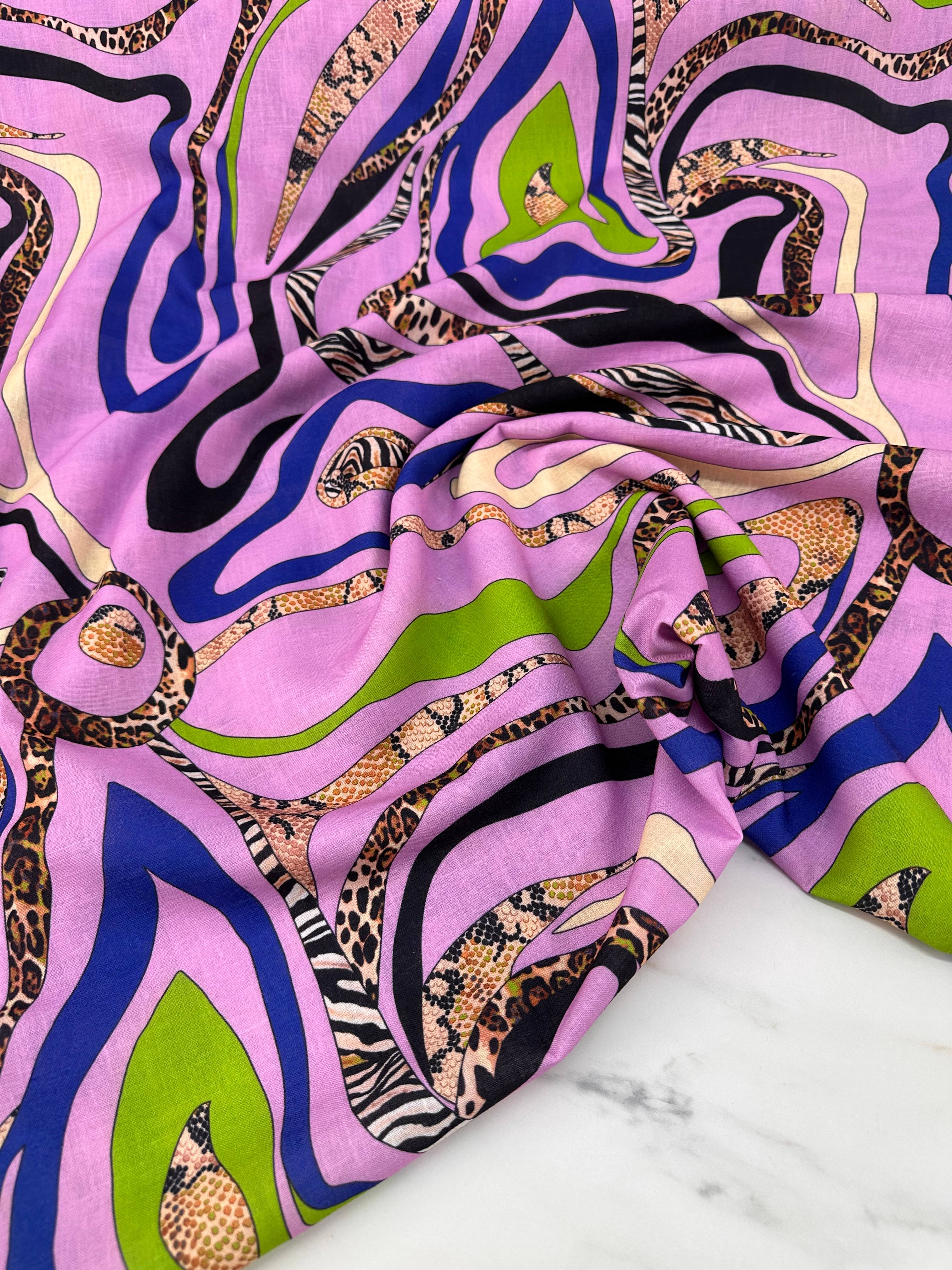 Vero Desen Elbiselik Pantolonluk Keten Kumaş