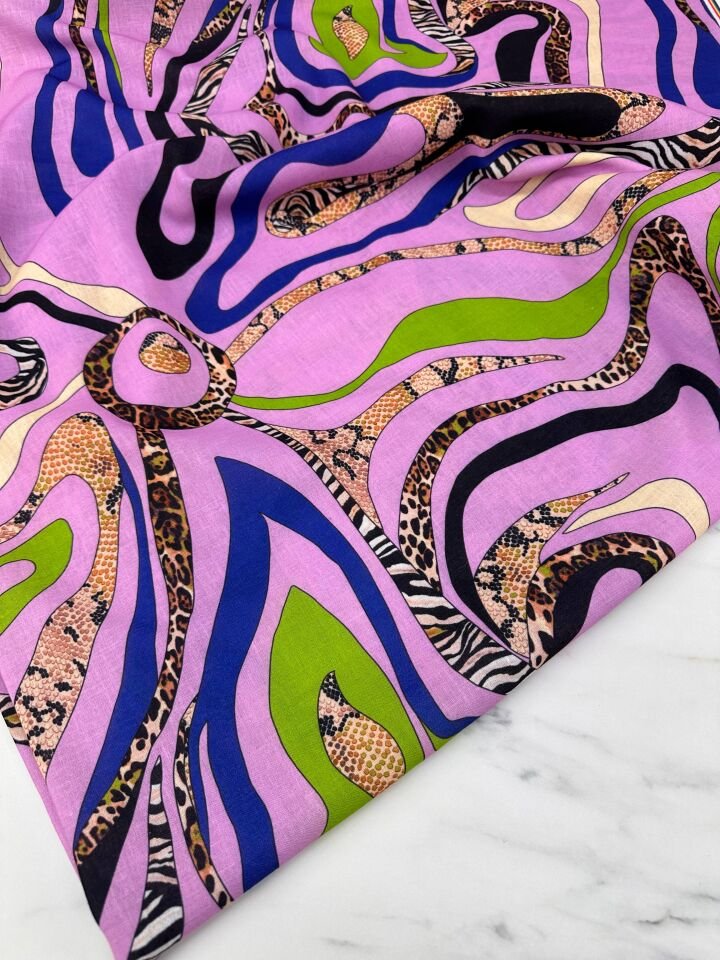 Vero Desen Elbiselik Pantolonluk Keten Kumaş