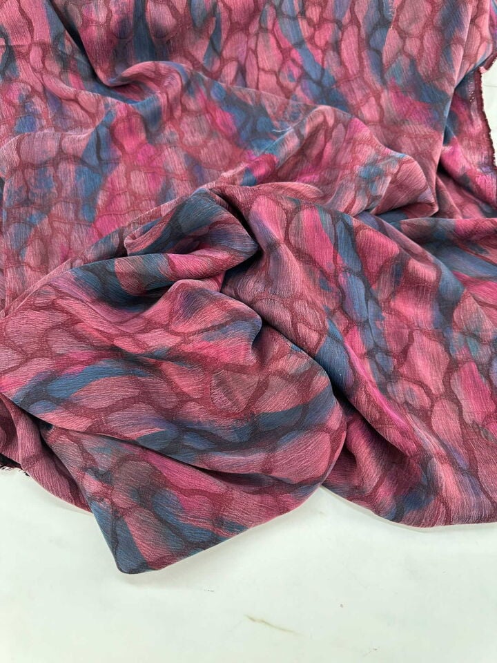 Veletti Kupra Gül İpek Kumaş