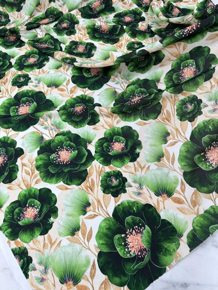 Elena Dijital Baskı Krep Kumaş