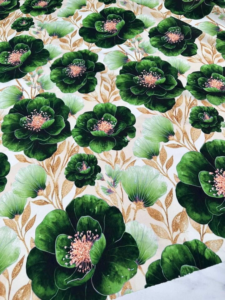 Elena Dijital Baskı Krep Kumaş