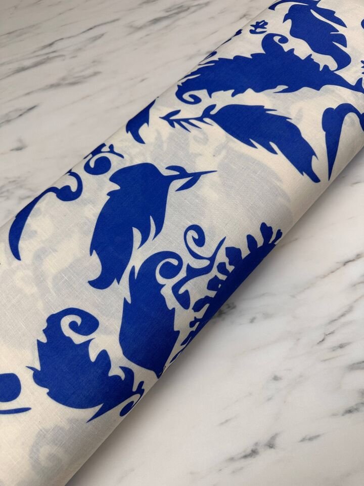 Fantazi Dijital Baskı Elbiselik Pantolonluk Keten