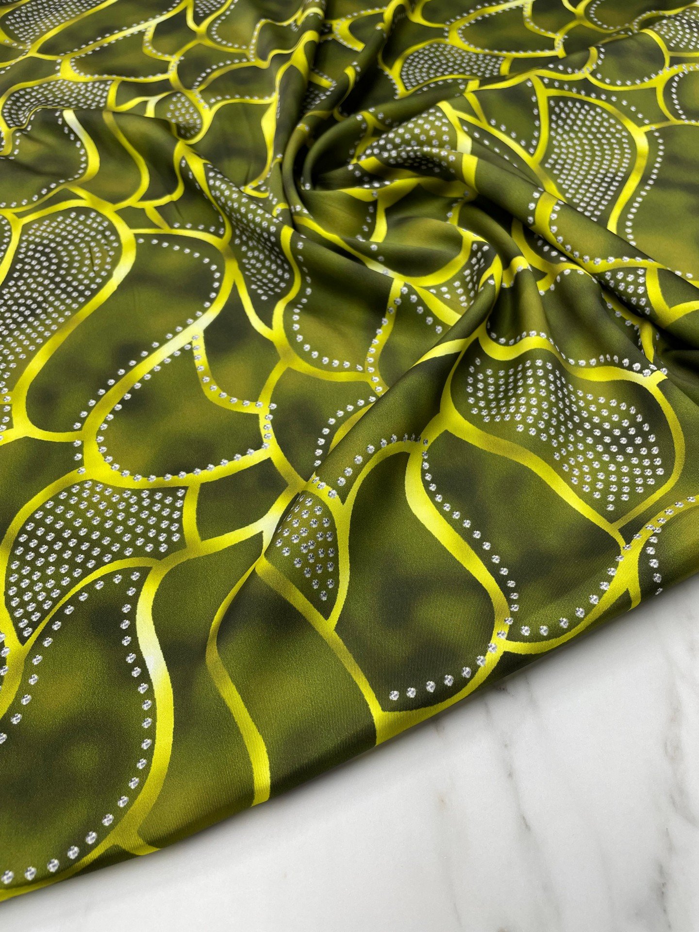 Leo Desen Elbiselik Gömleklik Tivil Saten Kumaş