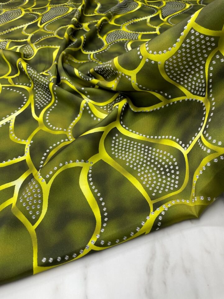 Leo Desen Elbiselik Gömleklik Tivil Saten Kumaş