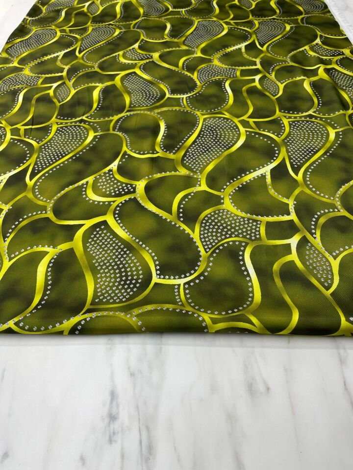 Leo Desen Elbiselik Gömleklik Tivil Saten Kumaş