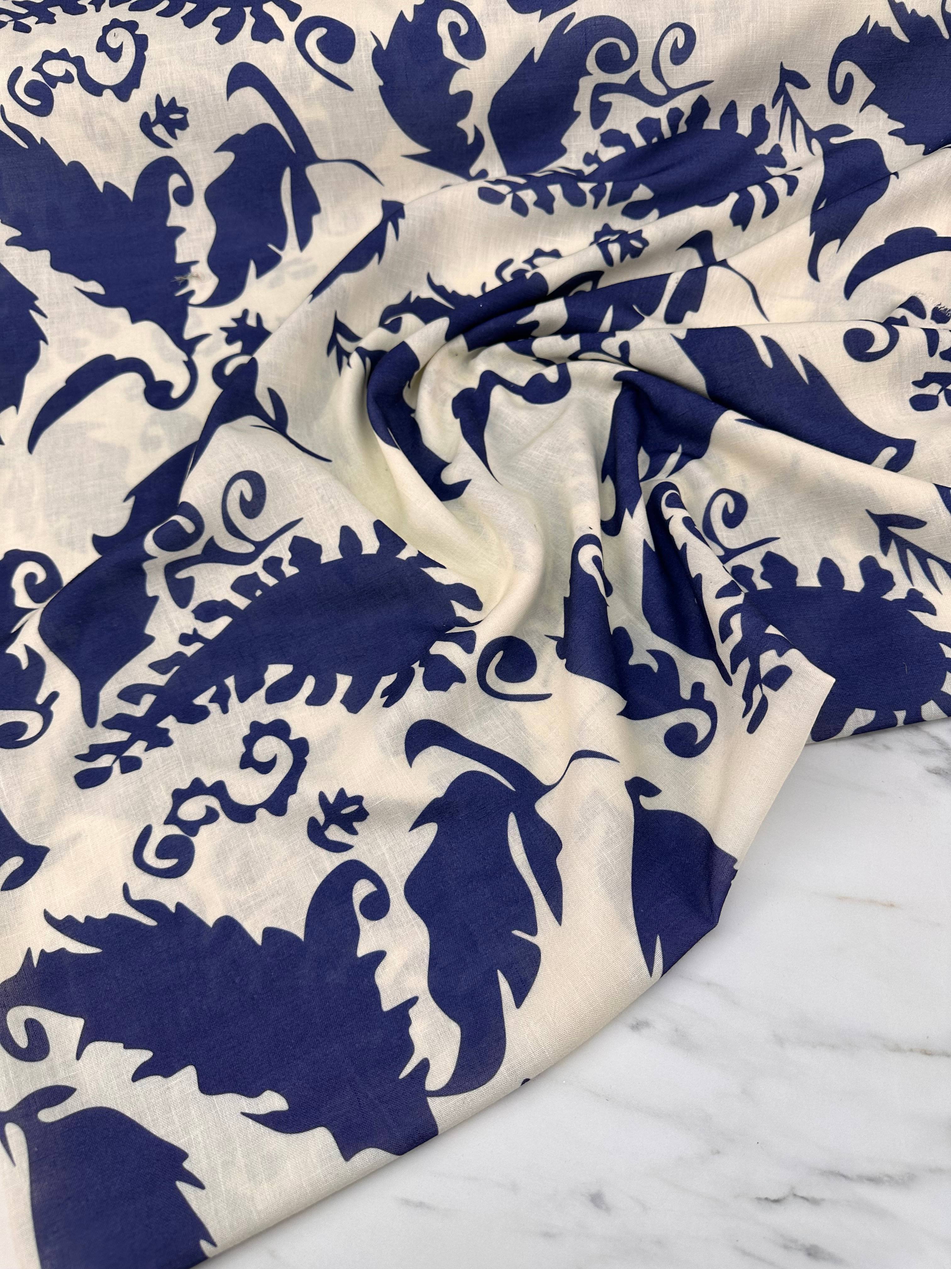 Trent Desen Elbiselik Pantolonluk Keten Kumaş