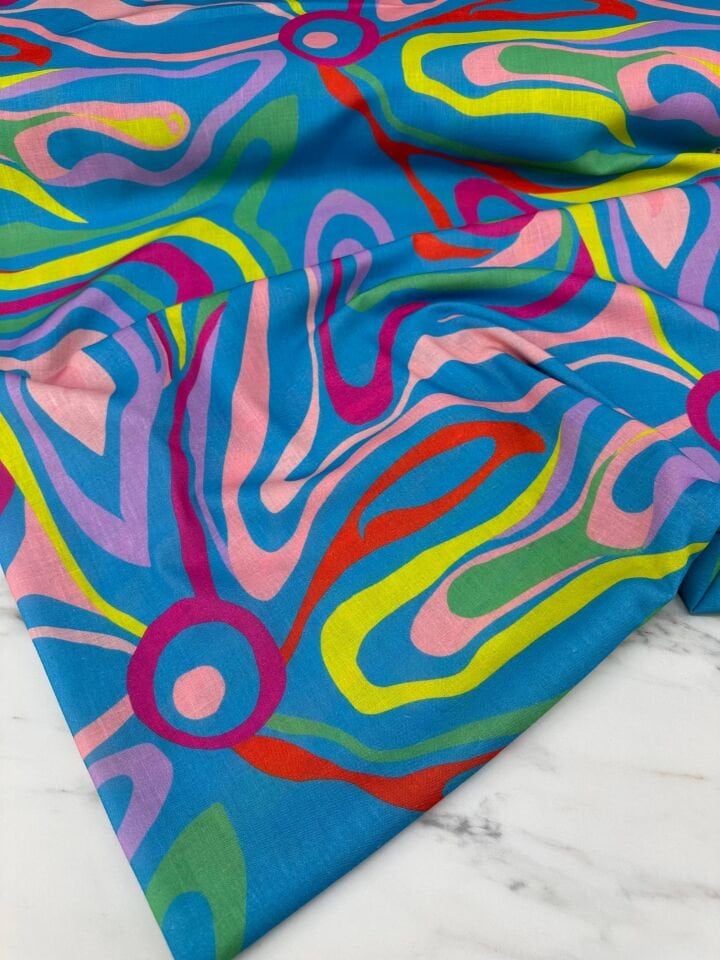 Liva Desen Elbiselik Pantolonluk Keten Kumaş