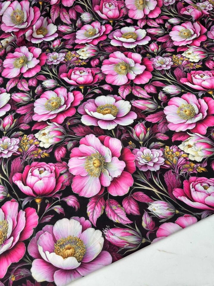 Velora Dijital Baskı Krep Kumaş