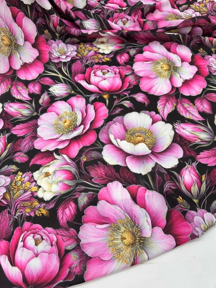 Velora Dijital Baskı Krep Kumaş