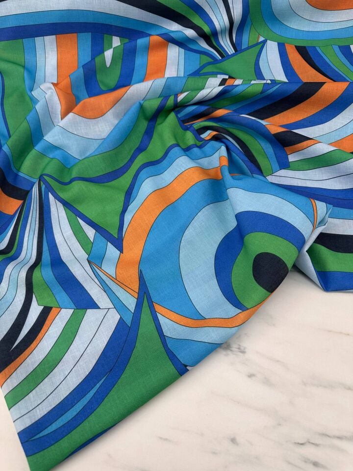 Verona Desen Elbiselik Pantolonluk Keten Kumaş