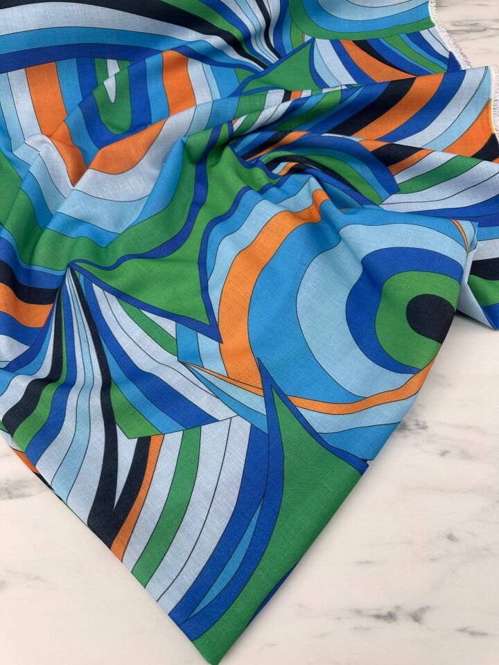 Verona Desen Elbiselik Pantolonluk Keten Kumaş