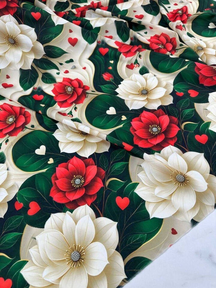 Zendara Dijital Baskı Krep Kumaş