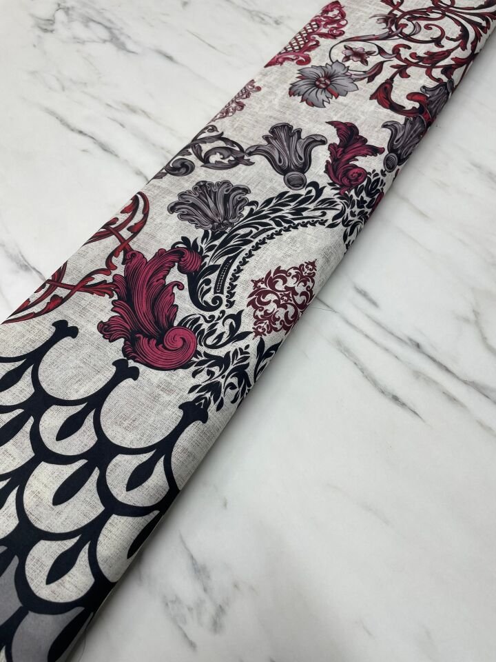 Nakış Desen Elbiselik Gömleklik Krep Kumaş