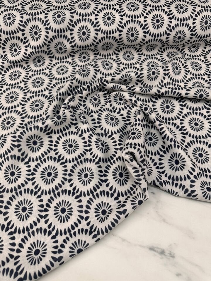 Sero Desen Elbiselik Pantolonluk Keten Kumaş