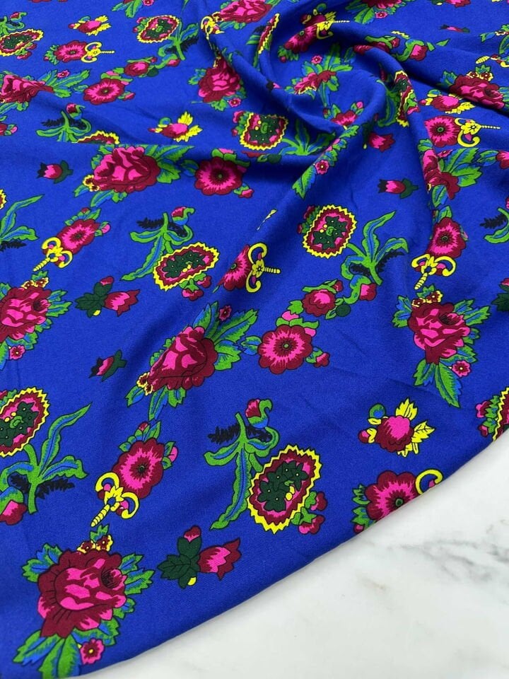 Türkmen Desen Viskon Kumaş