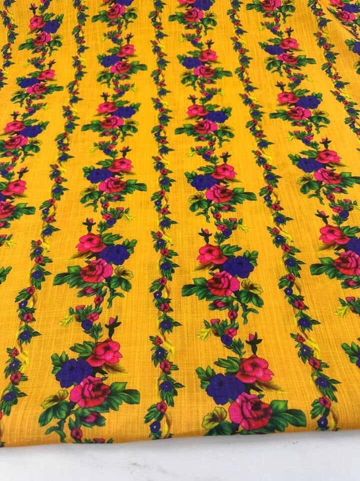 Otantik Desen Altın Simli Dokuma Keten Elbise Etek Şalvar