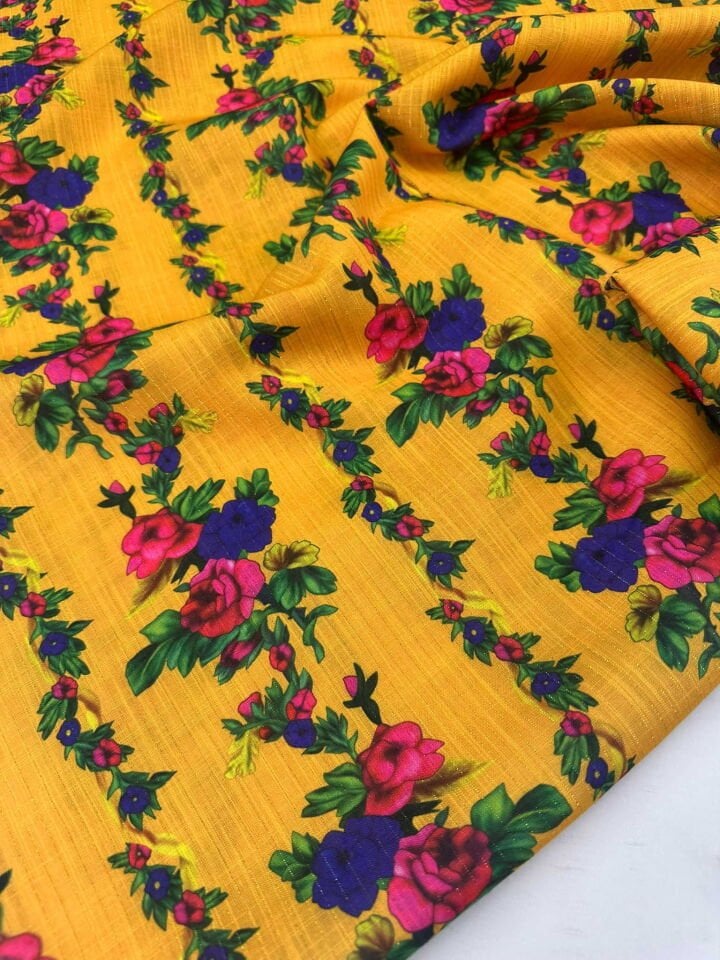 Otantik Desen Altın Simli Dokuma Keten Elbise Etek Şalvar