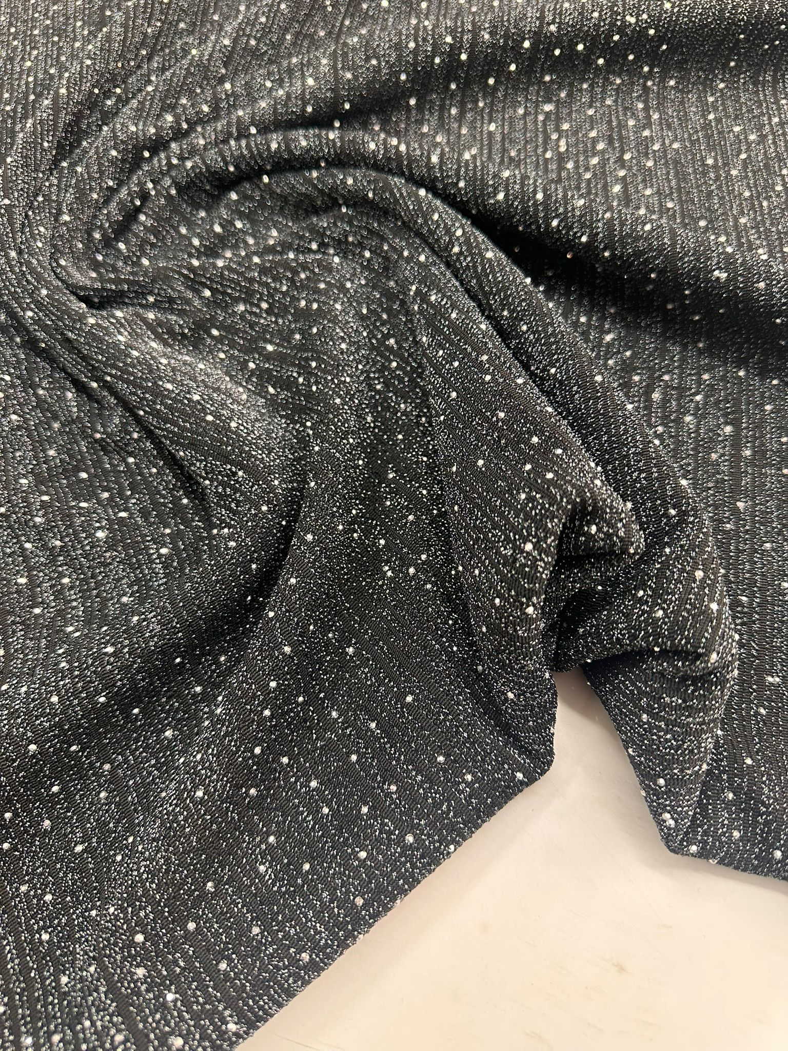 Füme Renk Likralı Örme Taş İşleme Kumaş Etek Elbise Şalvar