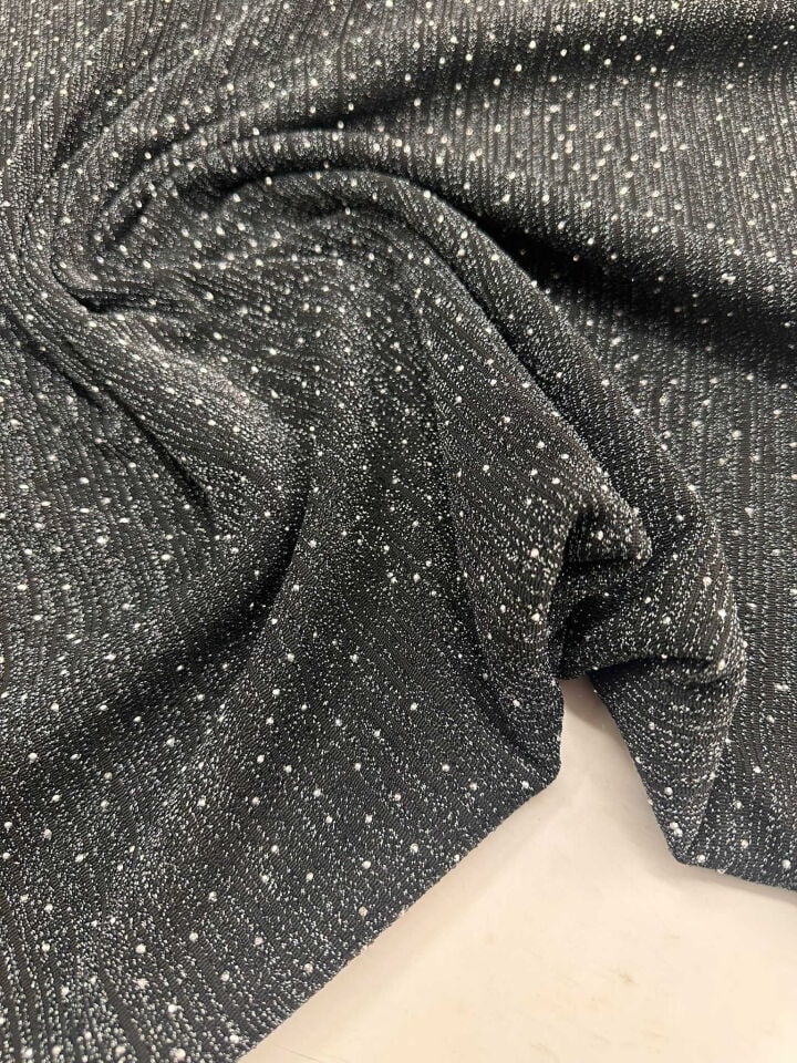 Füme Renk Likralı Örme Taş İşleme Kumaş Etek Elbise Şalvar