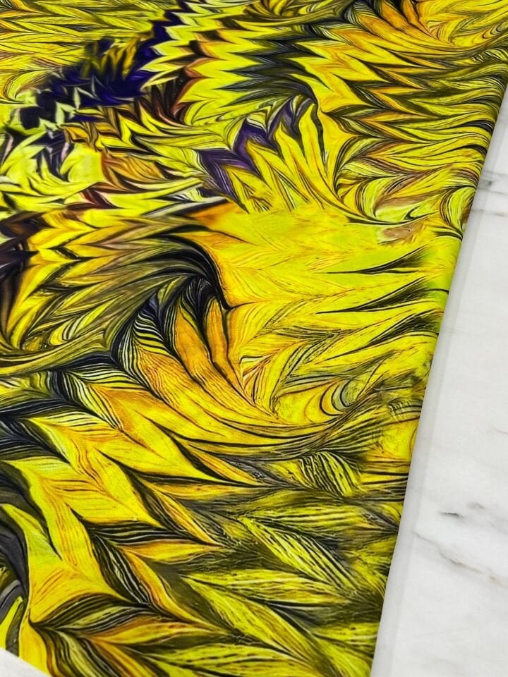 Liva Desen Elbiselik Gömleklik Krep Kumaş