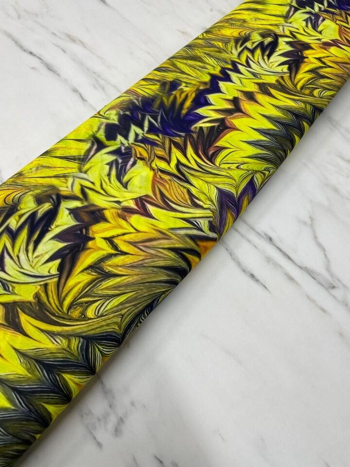 Liva Desen Elbiselik Gömleklik Krep Kumaş