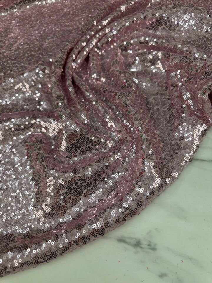 Toz Pempe 3 milim Elbiselik Şalvarlık Payet Kumaş