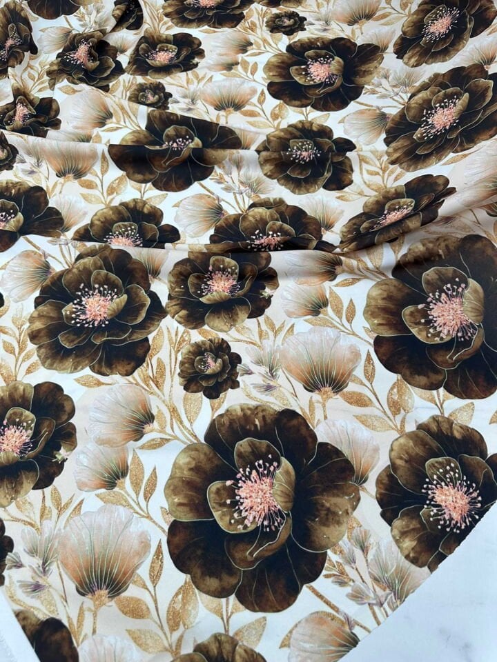 Aleyna Desen Krep Kumaş