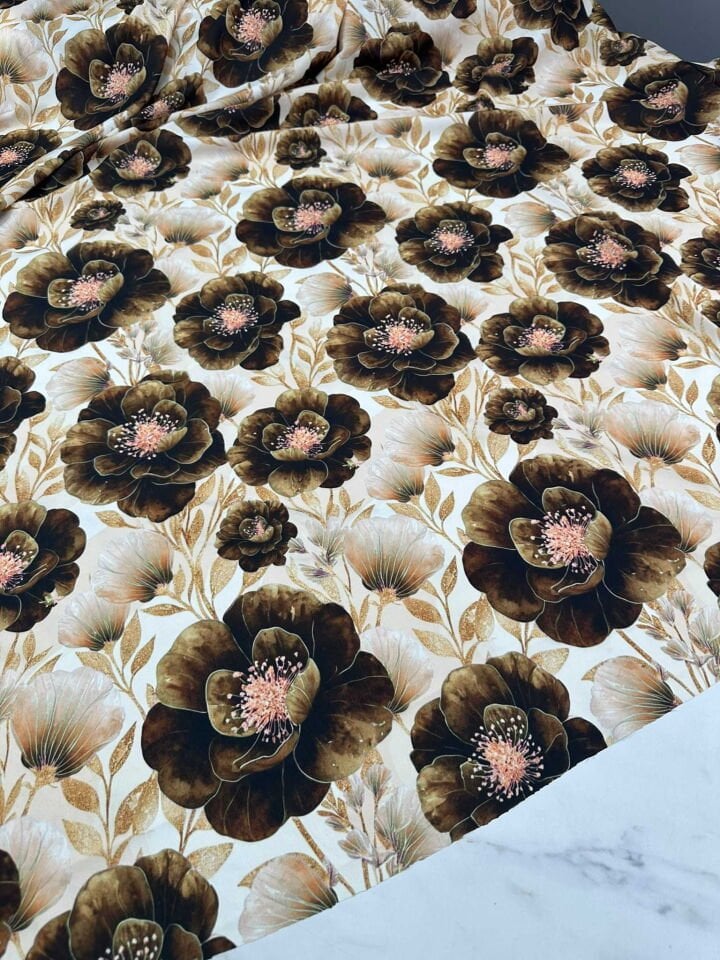 Aleyna Desen Krep Kumaş