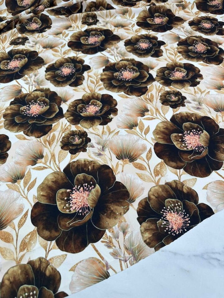 Aleyna Desen Krep Kumaş