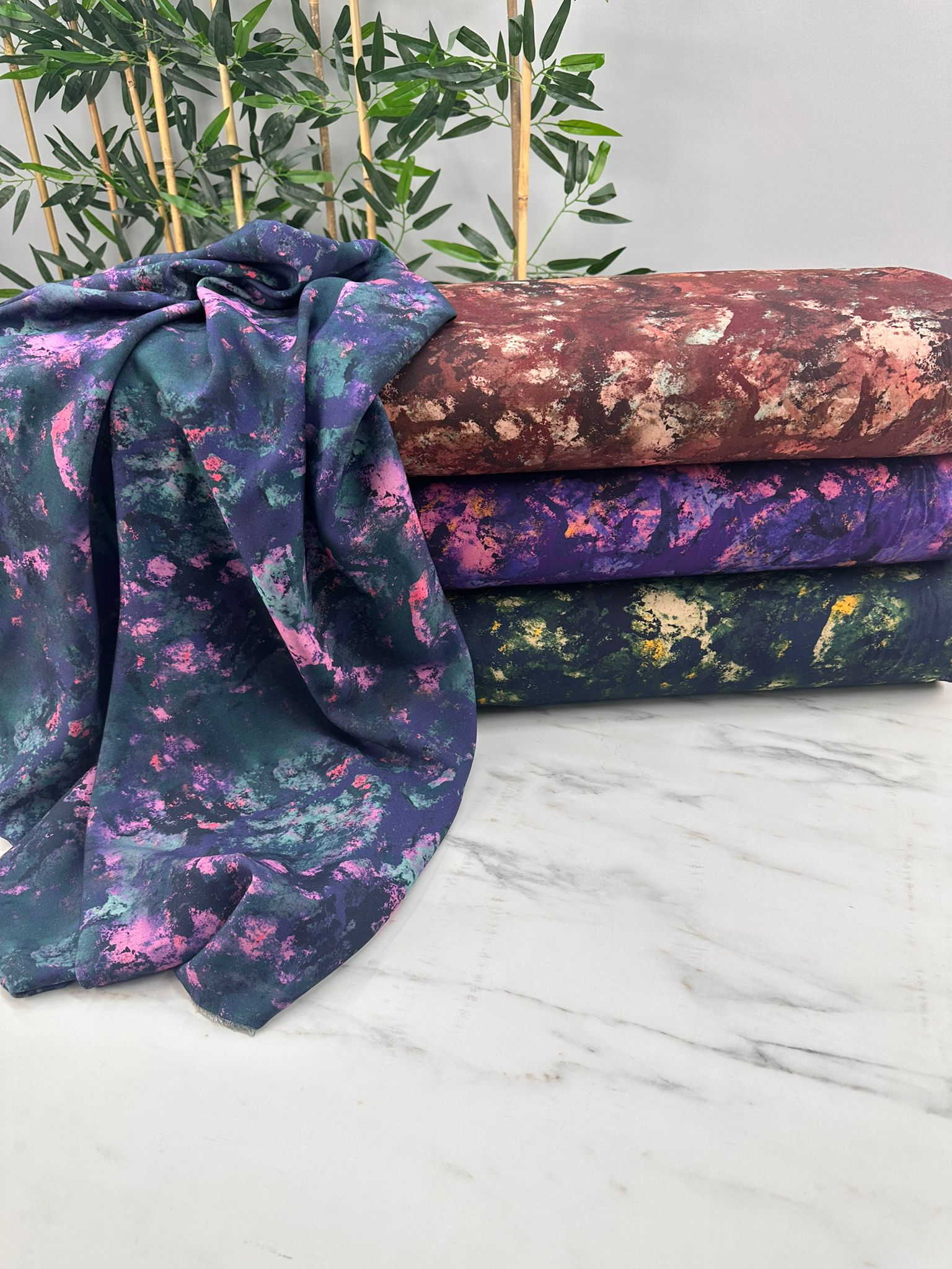 Kaşmir Dijital Baskı Belmando Elbise Etek Şalvar