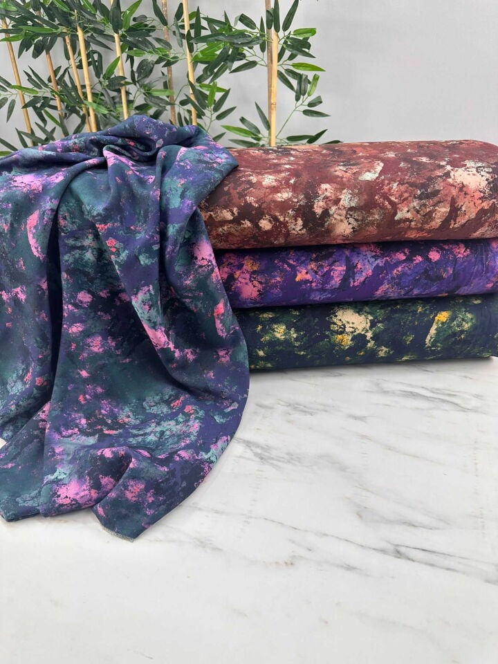 Kaşmir Dijital Baskı Belmando Elbise Etek Şalvar