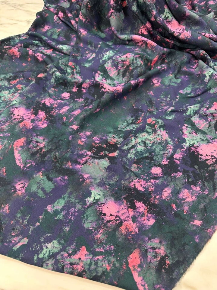 Kaşmir Dijital Baskı Belmando Elbise Etek Şalvar