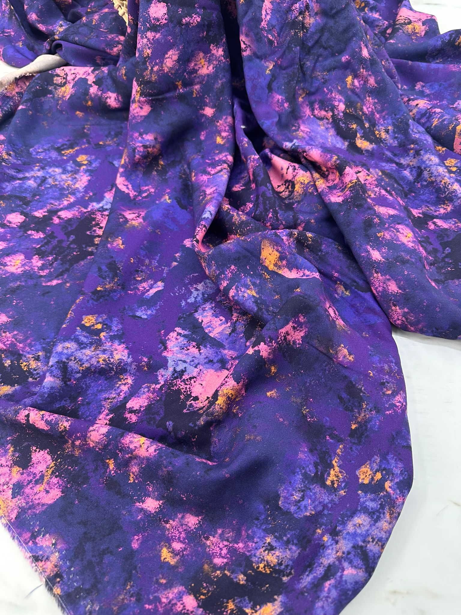 Kaşmir Dijital Baskı Belmando Elbise Etek Şalvar Gömlek