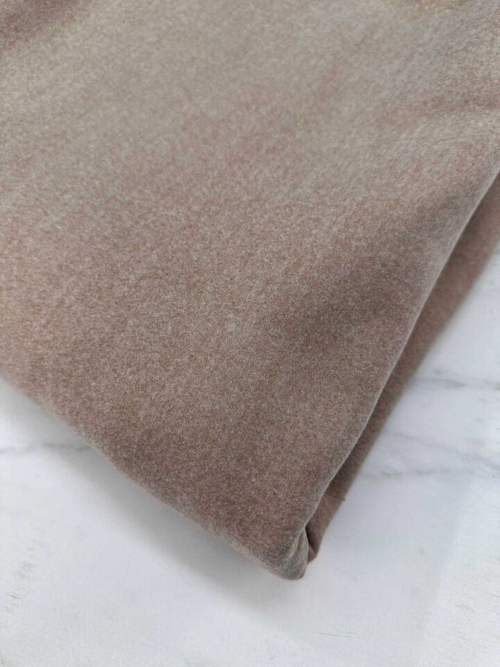 1 Ci Kalite Karemel Renk Kaşe Kumaş Etek Ceket Kap