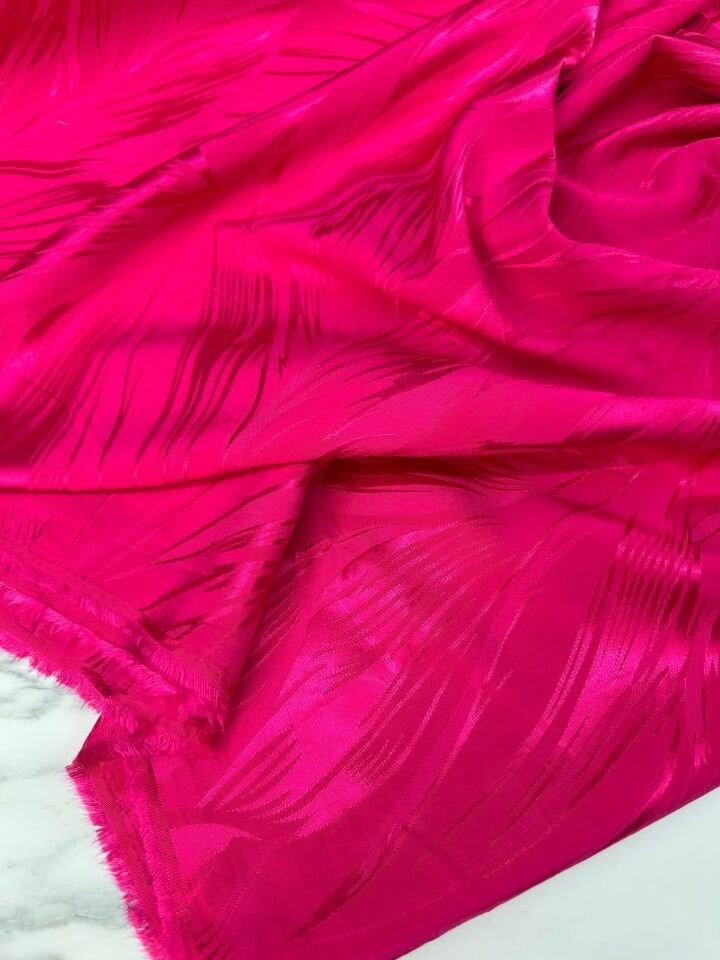 Pempe Yaprak Desen Elbiselik Şalvarlık Javenes Kumaş