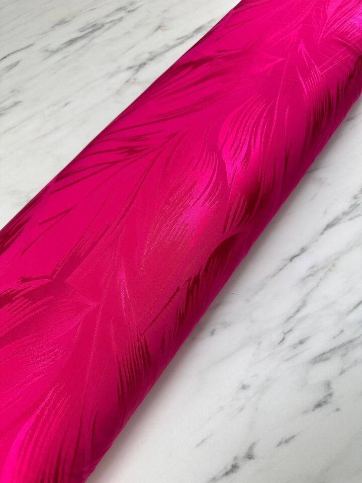 Pempe Yaprak Desen Elbiselik Şalvarlık Javenes Kumaş